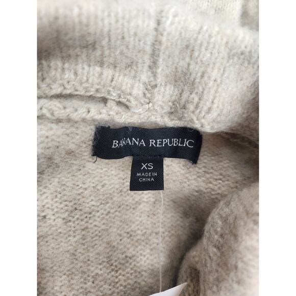 Banana Republic Newmar Oversized Cowl Neck Sweater in Oatmeal Size XS NWT Wool - Picture 7 of 9